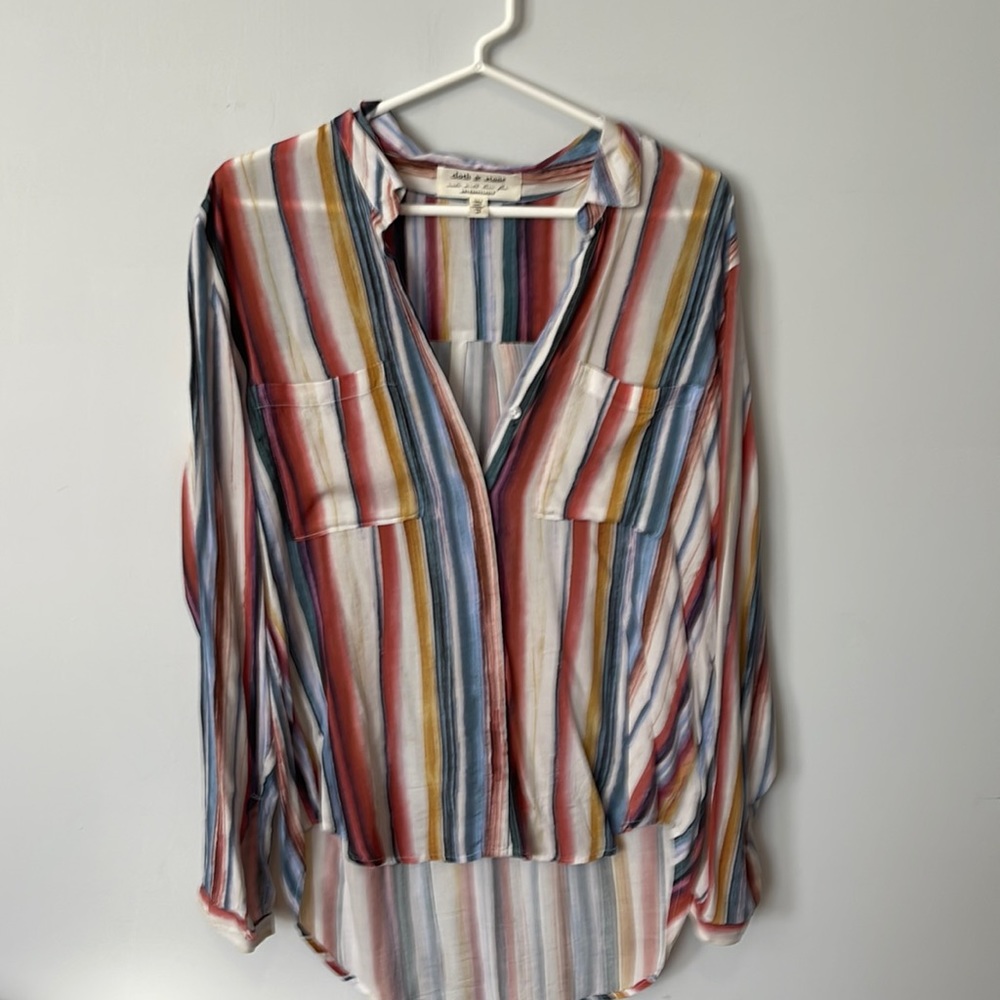 Cloth and stone blouse. Anthropology. Size M